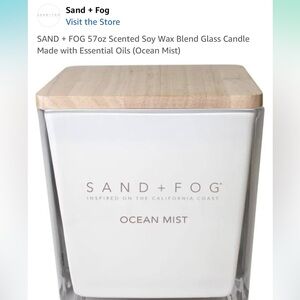 SAND + FOG 57oz Scented Soy Wax Blend Glass Candle